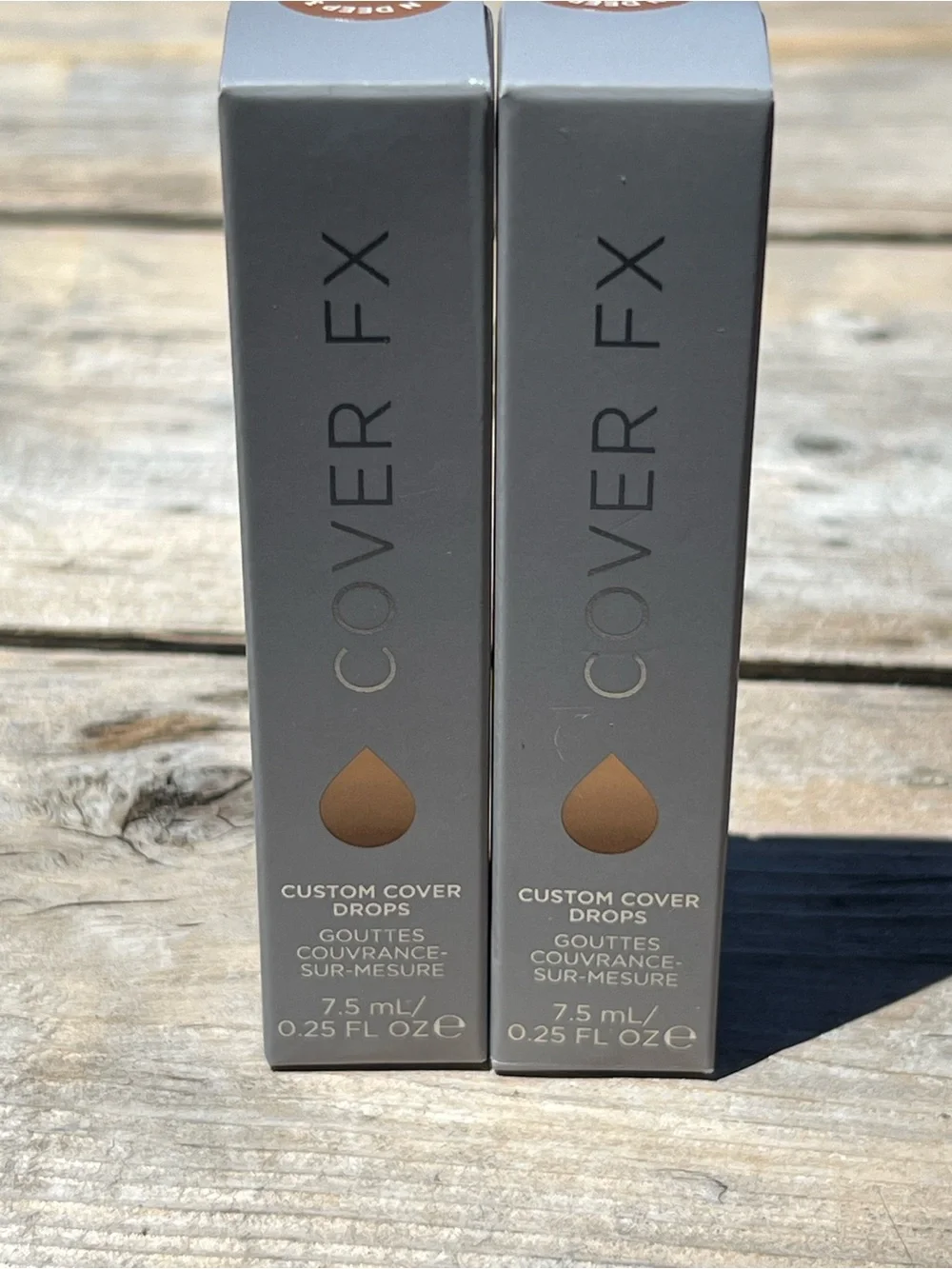 COVER FX Custom Cover Drops - In shade G Deep 2 - 7.5 ml/ .25 fl. Oz (set of 2)